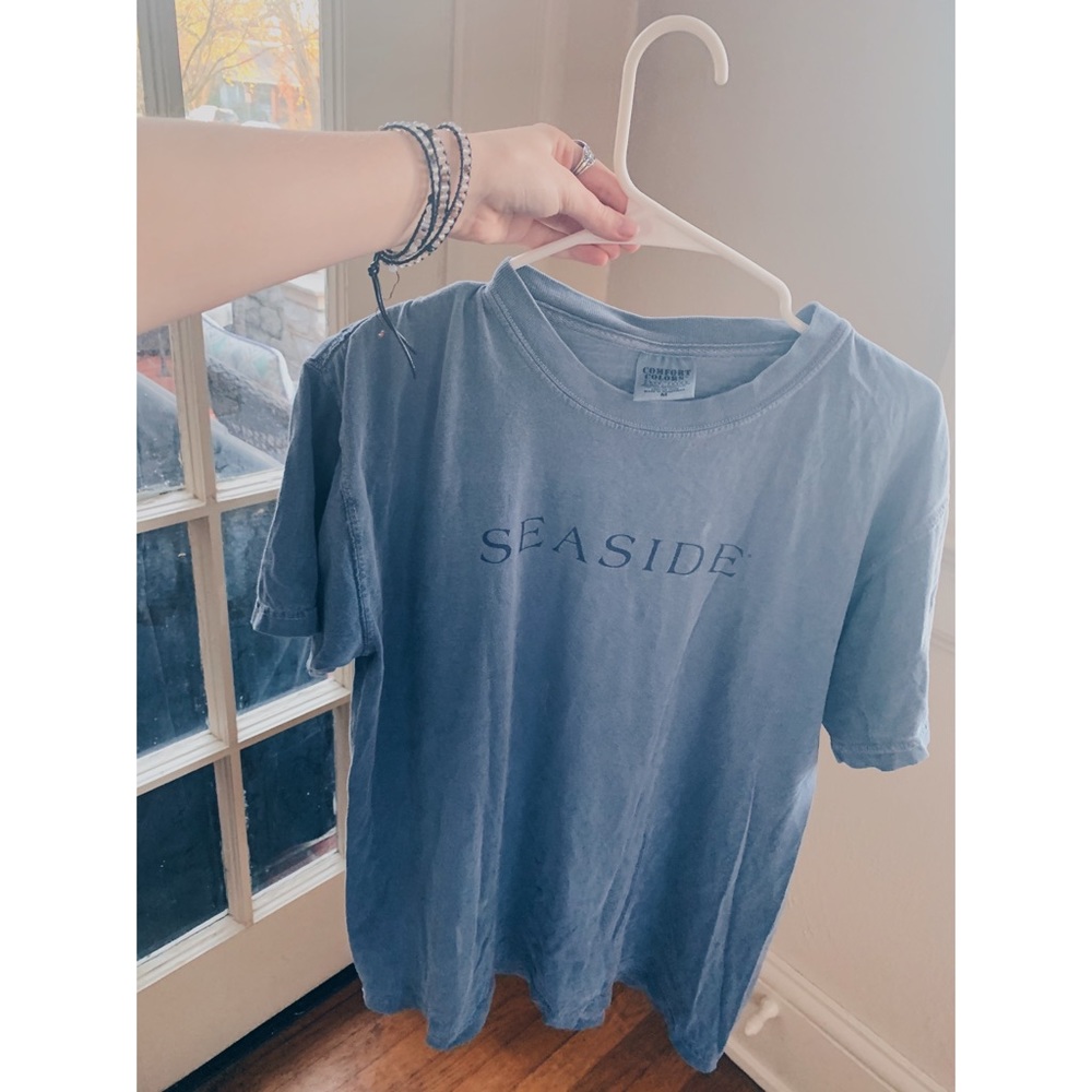 VINTAGE SEASIDE TSHIRT// VINTAGE SUN WORN// SIZE M